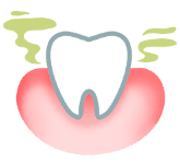 Ząb, z którego wydobywa się brzydki zapach