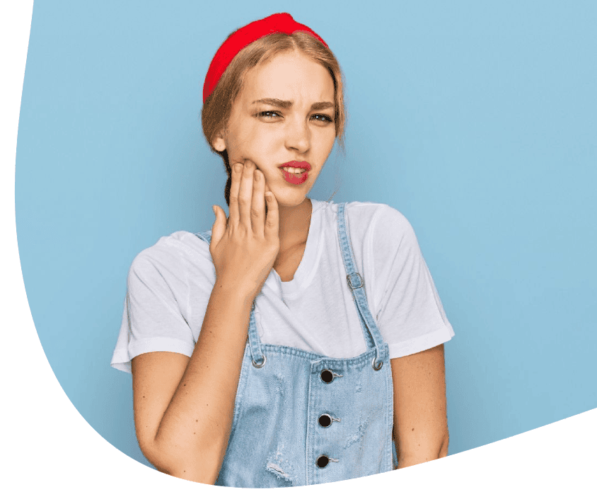 Ból zęba u młodej kobiety