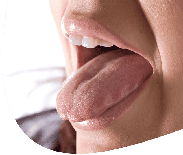 Zbliżenie na kobiecy język